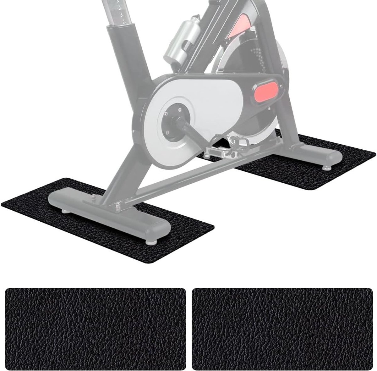 Dikke Vloerbeschermingsmat voor Sport- en Fitnessapparatuur, 6 mm PVC, 70 x 28 cm, Ideaal voor Loopbanden en Fitnessmachines