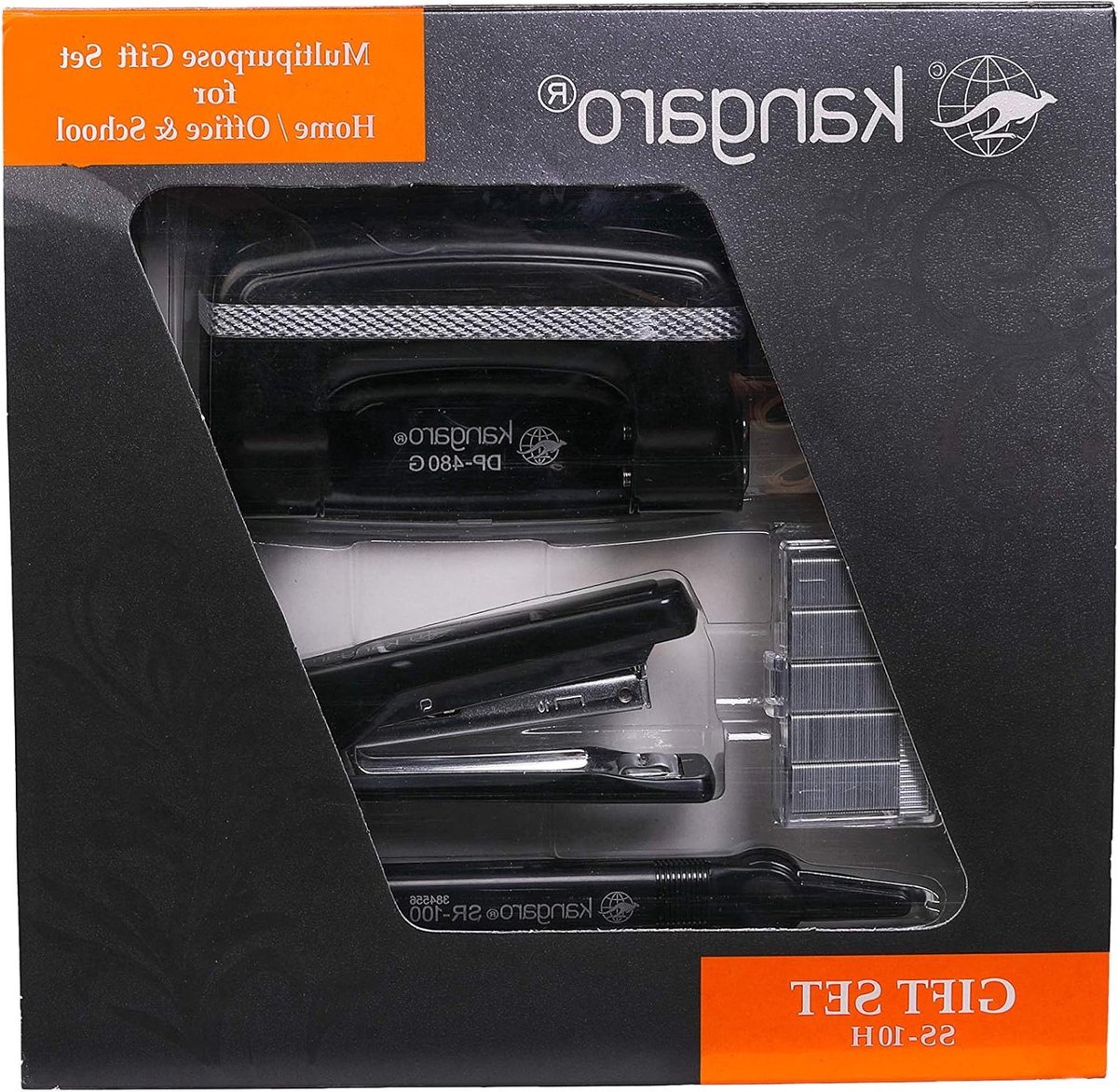 Handmatige nietmachines - Kantoor nietapparaat - Papier binden - Compleet cadeaupakket - 370 Gram - Zwart