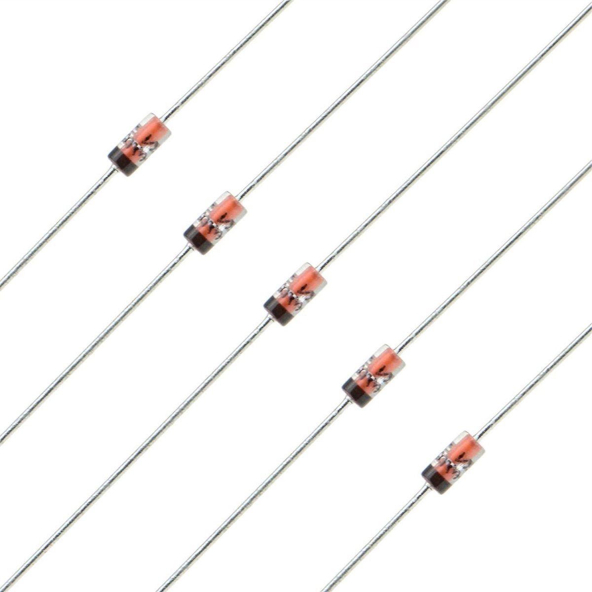 Schakeldiode Set - Elektronische Component - Elektronica Reparatie - Hoge Snelheid - 100V 200mA - Transparant