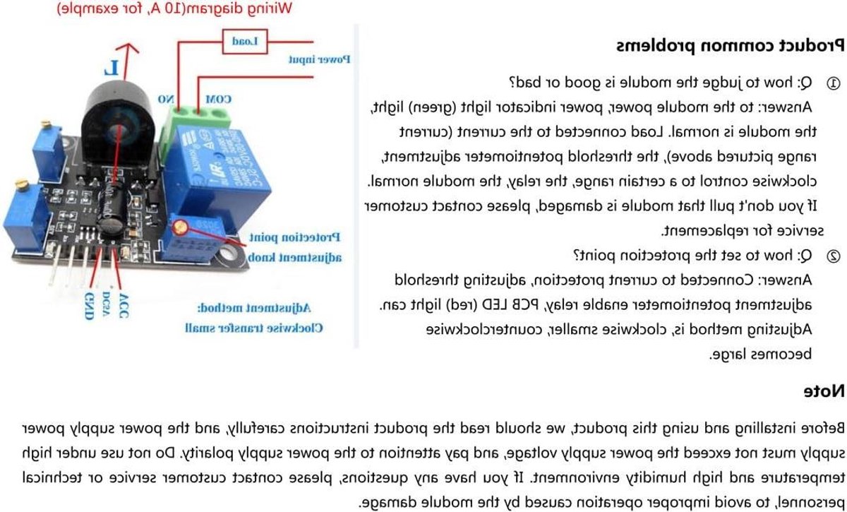 Stroom Detector Module - AC Detector - Stroom Monitoren - AC Kortsluiting Detectie - 4.8 x 4 x 2 cm