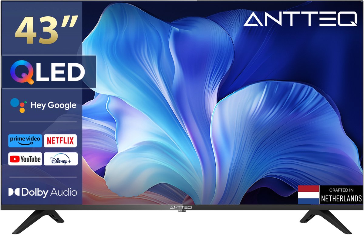 ANTTEQ Q43-AGU1.Q1 – 43 Inch 4K QLED Smart TV - VIDAA - Triple tune