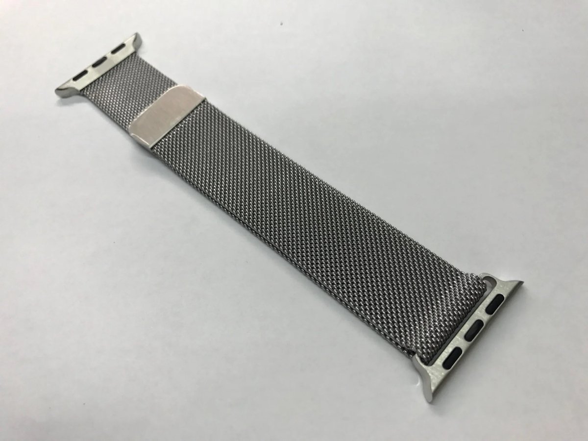 Milanese / Mesh band zilver voor Apple Watch (38/40/41 mm)