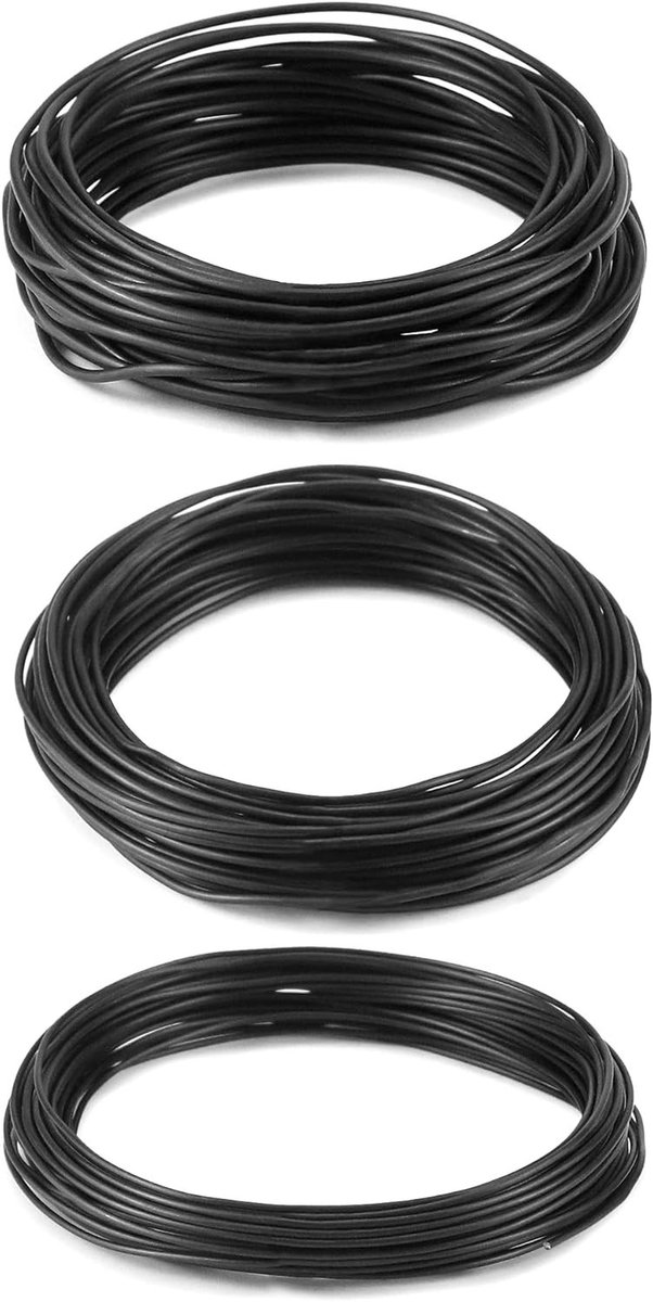 3 Maten Bonsai Draad van Geanodiseerd Aluminium voor Planten en Bomen, 1mm/1.5mm/2mm, 30 Meter Totaal, Tuinaccessoires, Bonsai Gereedschap, Creatief Onderhoud