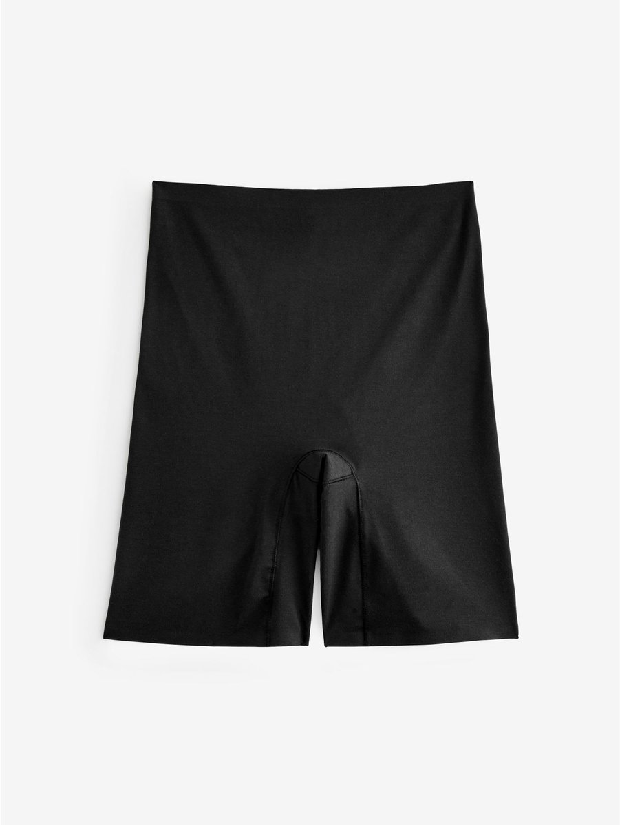 Next Dames - Vormgevend, buikcorrigerend slipje van premium katoenmix met dijbeenversteviger - Zwart Black