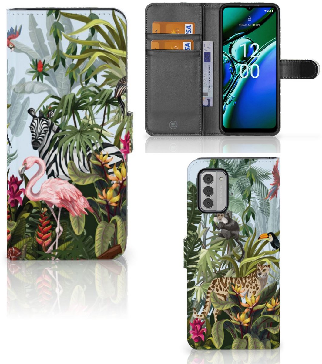 Telefoonhoesje met Pasjes voor Nokia G42 Jungle