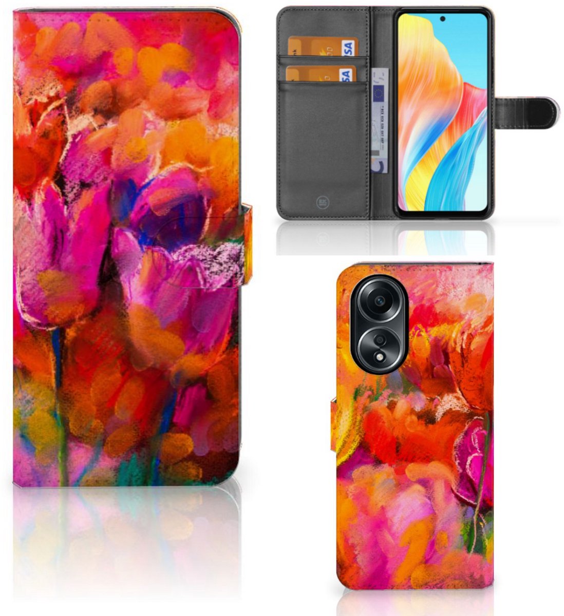 Hoesje OPPO A58 4G Tulips