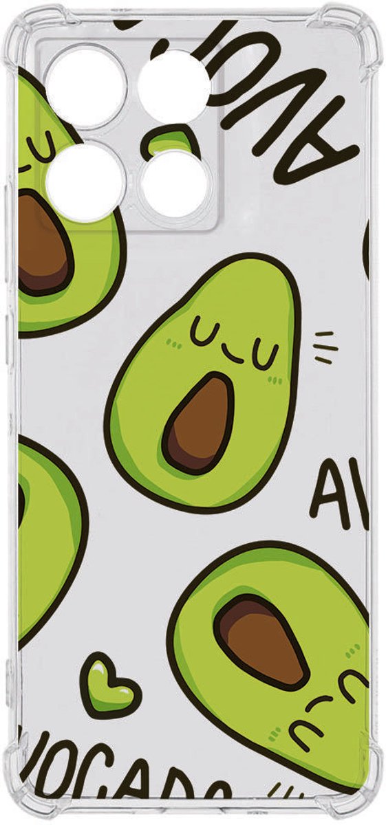 TPU Telefoonhoesje Motorola Moto G56 - Avocado Singing backcover
