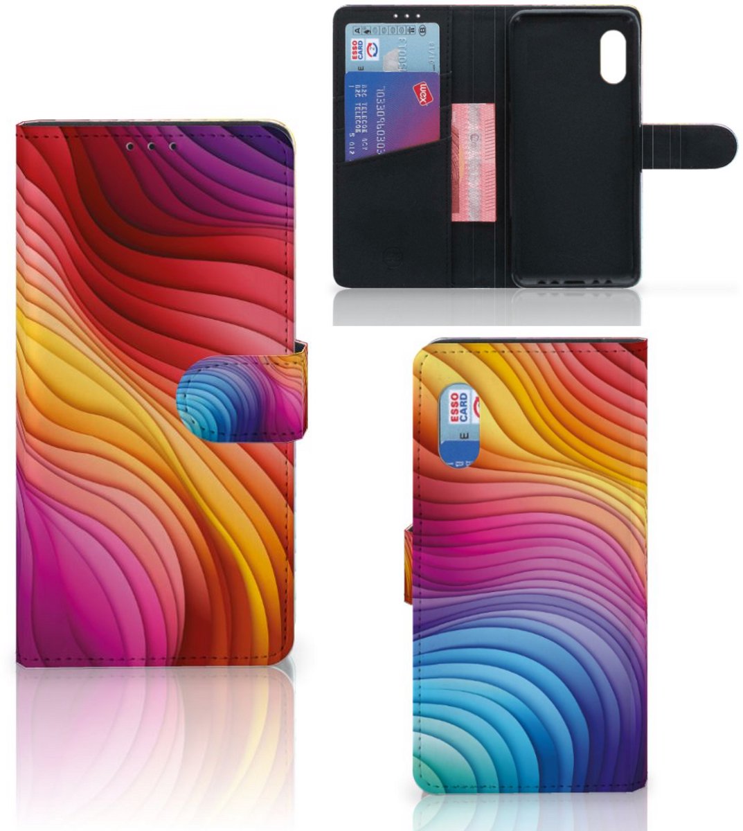 Book Case voor Samsung Xcover Pro Regenboog