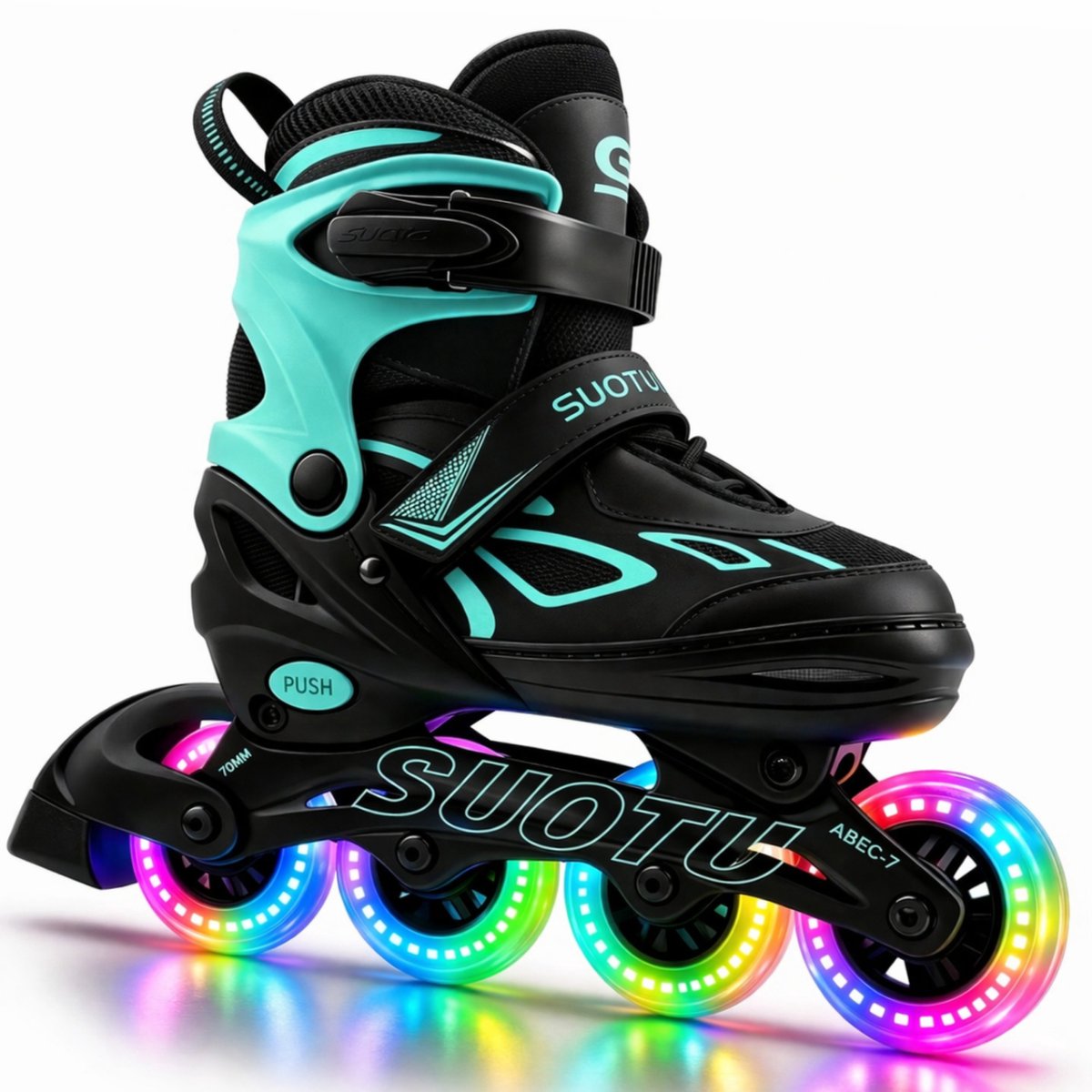 BEST SPORTING Inline skates, maat verstelbaar met ABEC 7 carbon