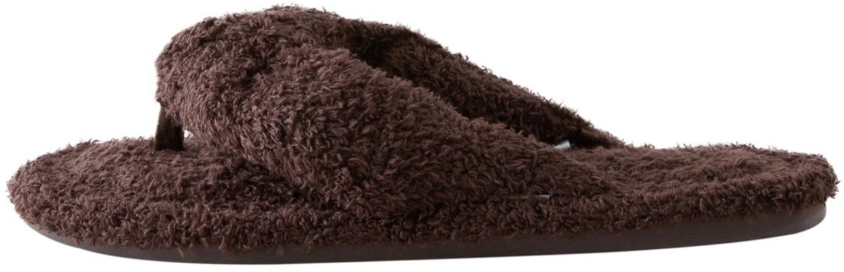 Next - Dames - Bouclé teenslippers - Bruin
