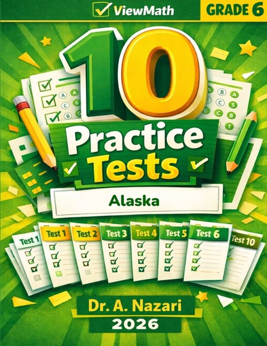 Op Math 10 Alaska AK STAR Grade 6 Math Practice Tests | 9798895993071 | A ...