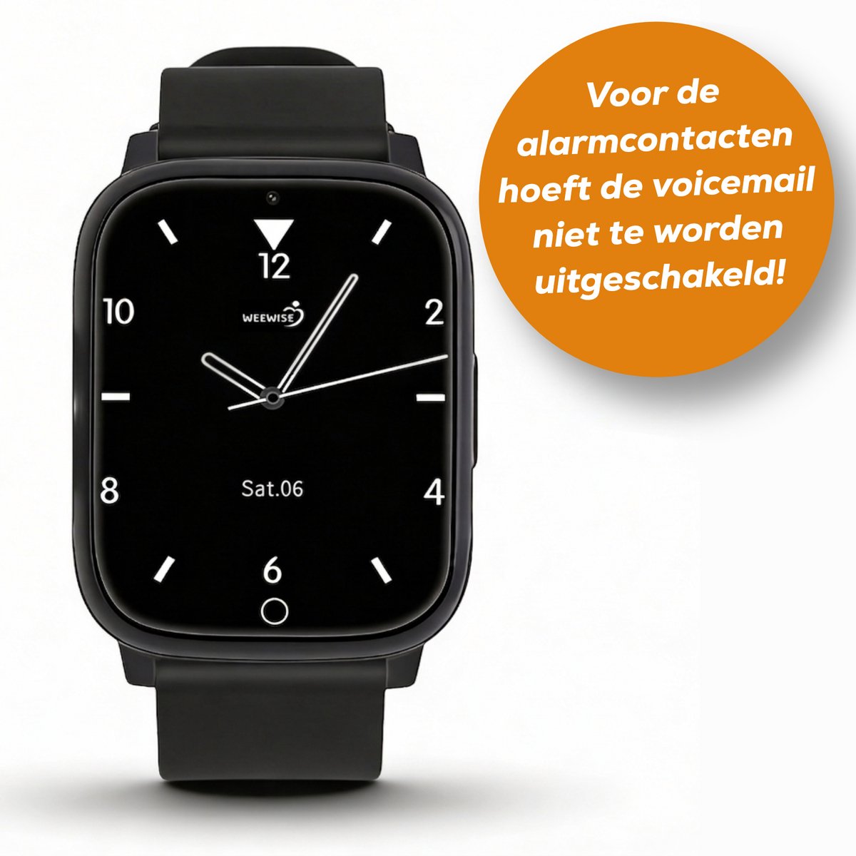 Weewise WS82 – GPS-horloge voor senioren - Valdetectie - SOS knop - GPS Tracker - GPS Horloge Ouderen - Alarm Horloge - SOS Horloge - Valdetectie - Alzheimer - Dementie - Alarmknop - Videobellen– GPS live locatie