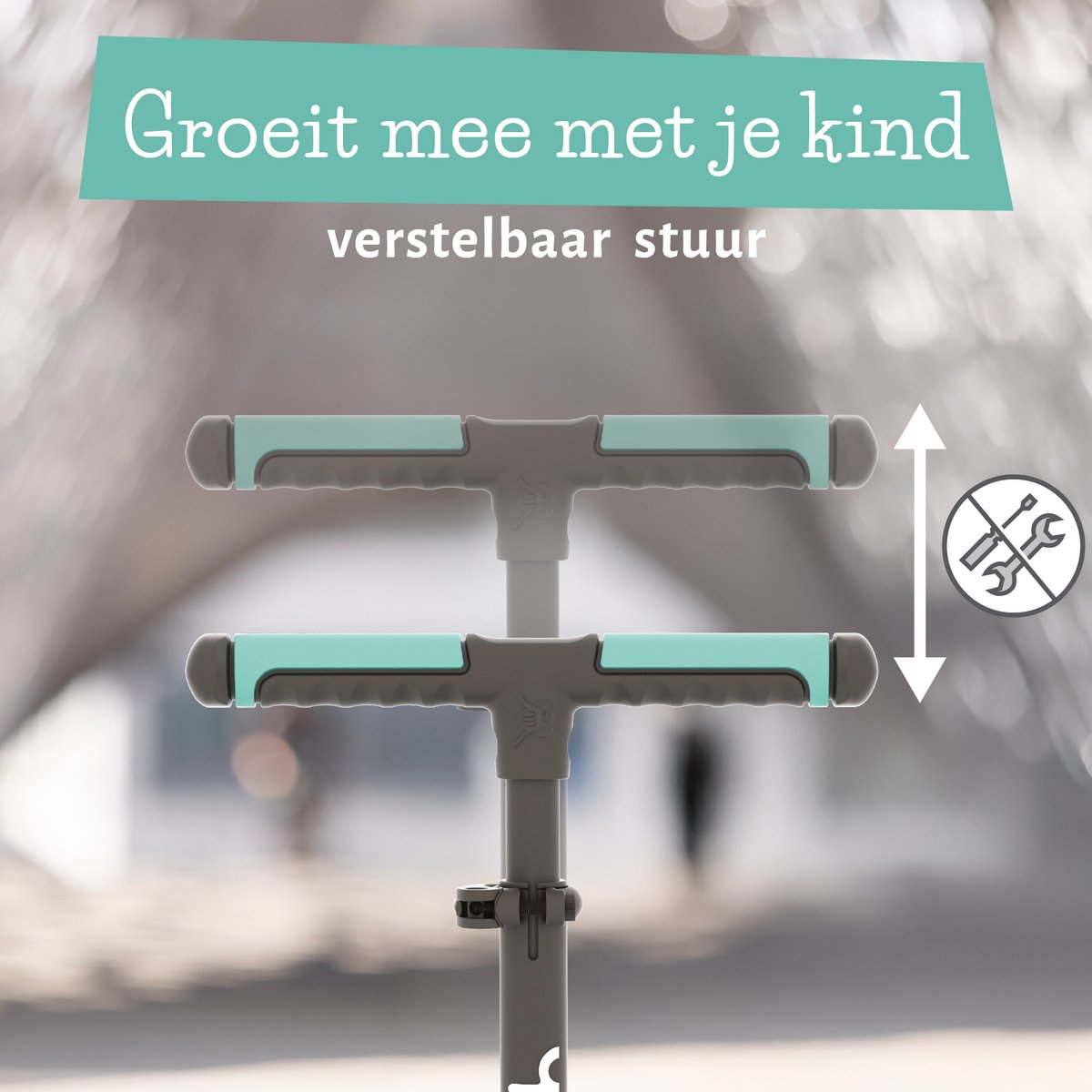 Chillafish Kinderstep 3 Jaar met drie wielen - Groen Blauw - Lichtgewicht step jongens met afneembaar stuur en voetrem - Aanpasbaar in hoogte - Leun-om-te-sturen - Extra grip handgrepen - Model Scotti 3 — afbeelding 10