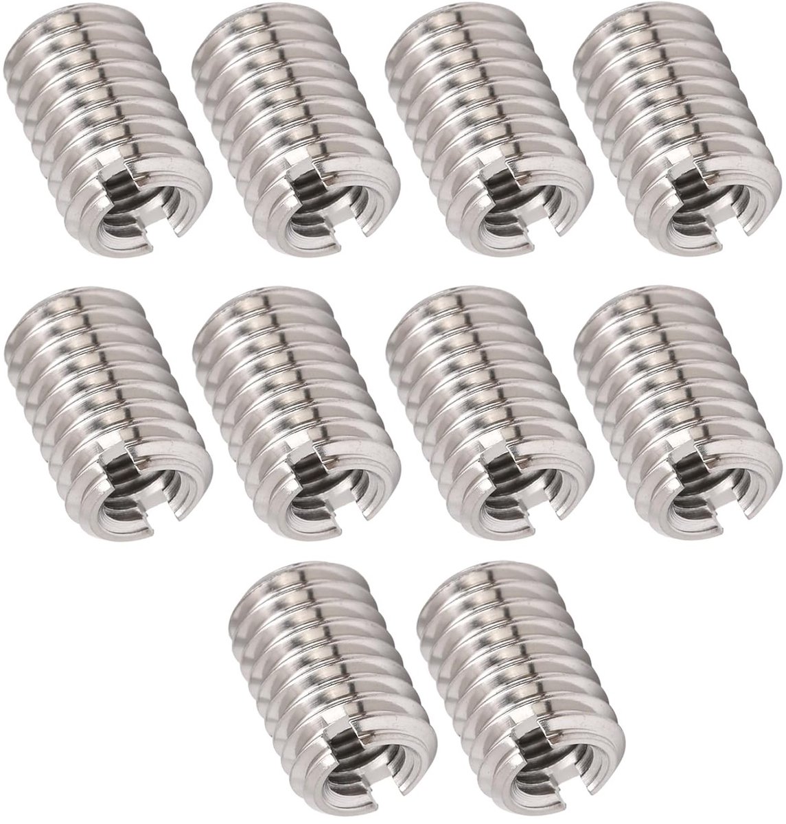 Reparatieset met 10 stuks draadverkleinmoeren, M5 x 0,8 mm en M8 x 1,25 mm, lengte 12 mm, geschikt voor diverse toepassingen
