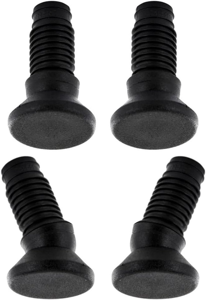 Meubelvoetjes Rond - Poten voor meubels - Meubels Beschermen - Draaibaar Hoek - 30/20 mm - Zwart