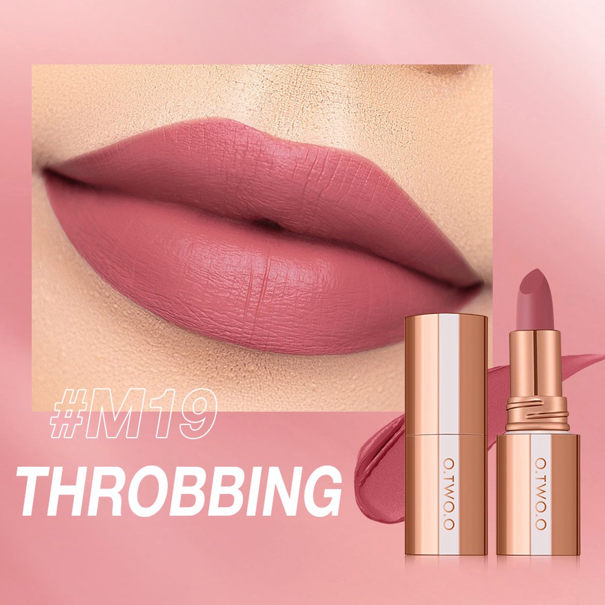 Matte Lipgloss- Velvet Finish - Long Lasting & Lichtgewicht - Matte Lippenstift met Intense Kleur - Mist Touch
