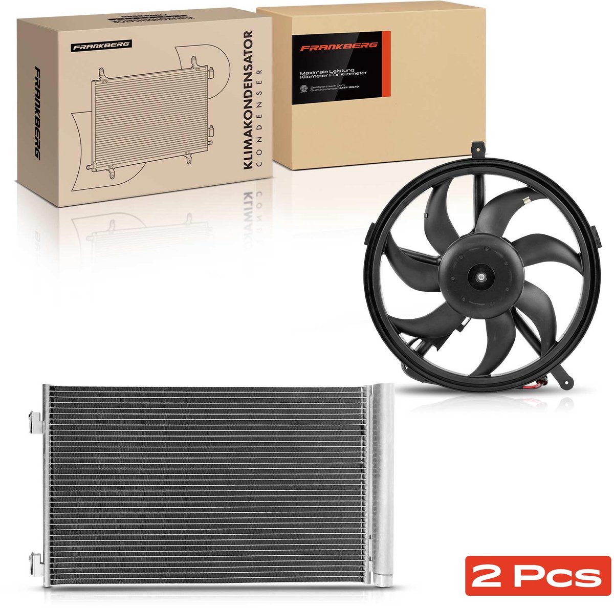 Frankberg 1x aircocondensor+koelventilator voor MINI