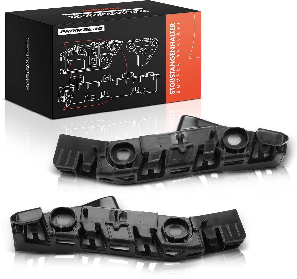 Frankberg 2x bumpersteun voor voor VW Passat 2011-2020