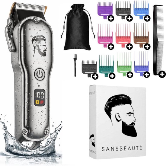 Professionele Draadloze Tondeuse - Tondeuse Mannen Hoofdhaar - Cheveux Haar - Haartrimmer - Kapper Haar Machine - Haartondeuse - Baard - Barber Set - Barbe Hair Clipper - Kapper Trimmer - Kappersset