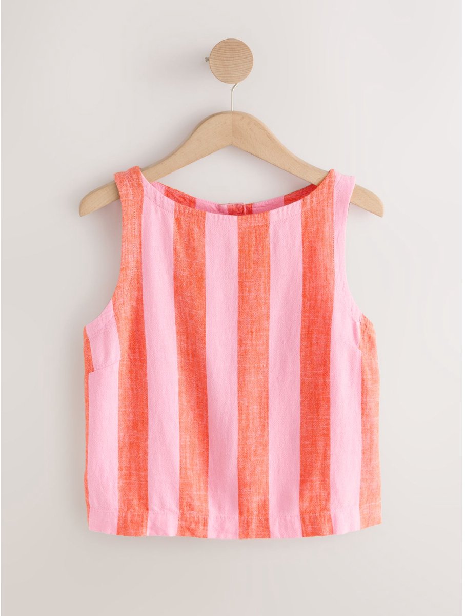 Next - Dames - Shelltop van linnenmix - Petite - Roze