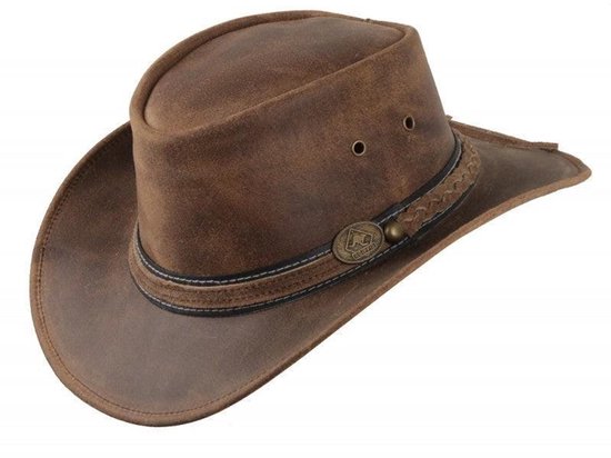 Chapeau en cuir Irving marron M