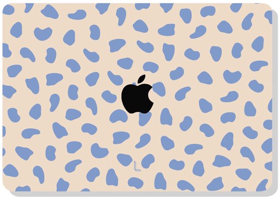 Lunso Geschikt voor MacBook Pro 14 inch (2021-2026) cover hoes - case - Azure Pebble