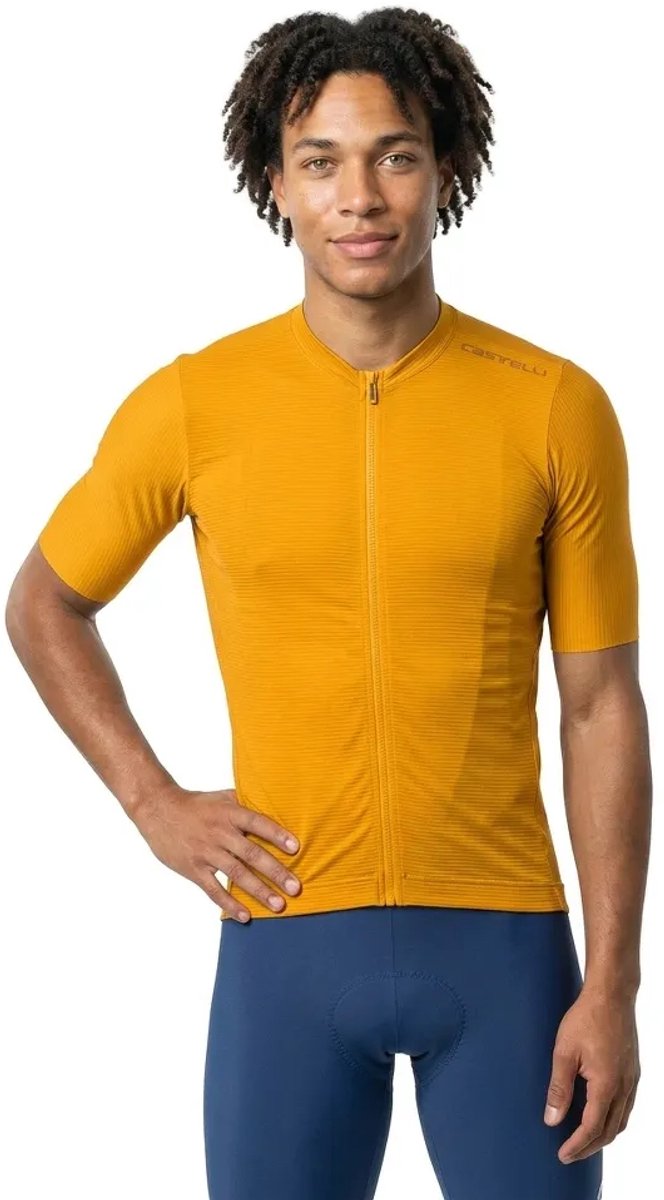 Castelli Espresso 2 Korte Mouw Wielertrui Oranje XL Man