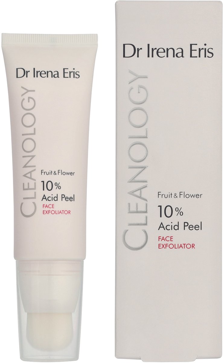Dr. Irena Eris Cleanology Exfoliating Acid Peeling 50 ml - Intensieve Gezichtspeeling Met 10% AHA/BHA/PHA Zuren - Verfijnende Peeling Tegen Onzuiverheden, Grove Poriën En Doffe Huid - Voor Een Gladde, Stralende En Egale Huidteint
