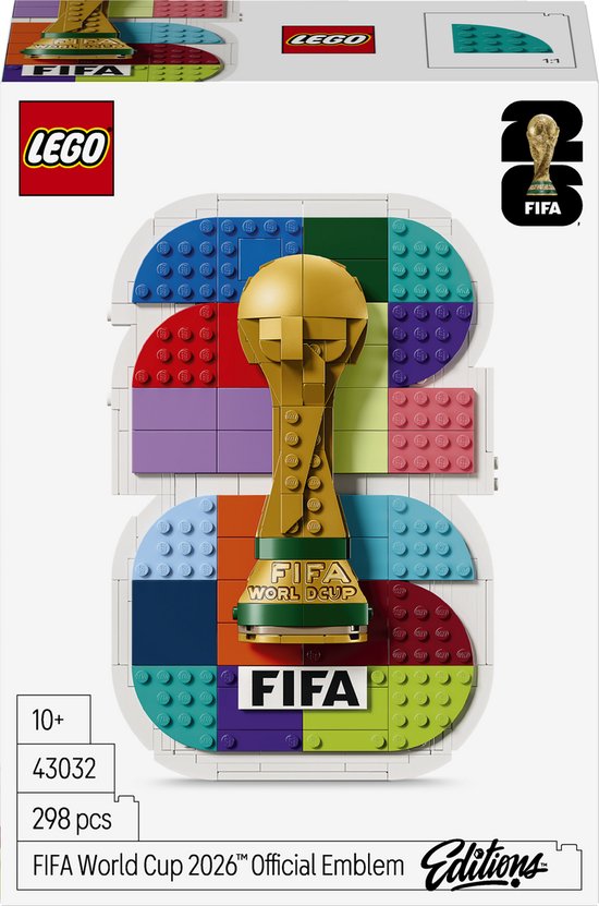 LEGO Editions FIFA World Cup 2026 Officieel Logo Voetbal Wereldbeker Bouwpakket - 43032