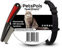 PetsPals TeekShield™ Natuurlijke Halsband voor Katten – Incl Vlooienkam - Verstelbaar en Comfortabel – Met Natuurlijke Oliën