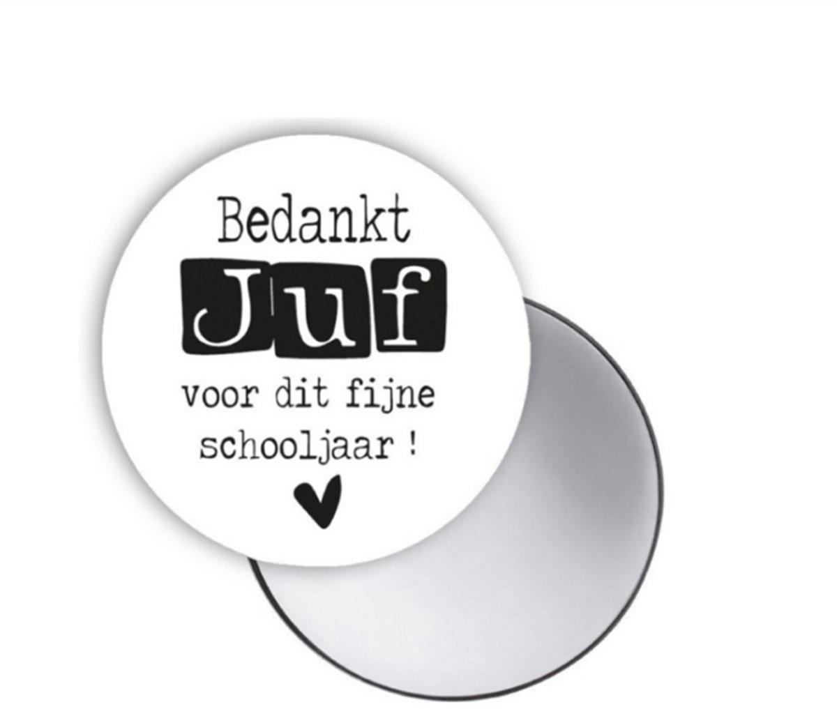 Spiegeltje - Bedankt juf voor het fijne schooljaar - Spiegel - Cadeau