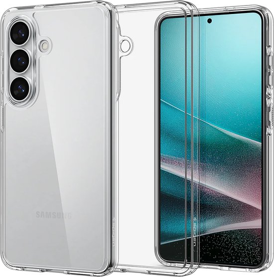 Samsung Galaxy S26 hoes transparant Spigen Ultra Hybrid stevig schokbestendig krasbestendig TPU bumper polycarbonaat