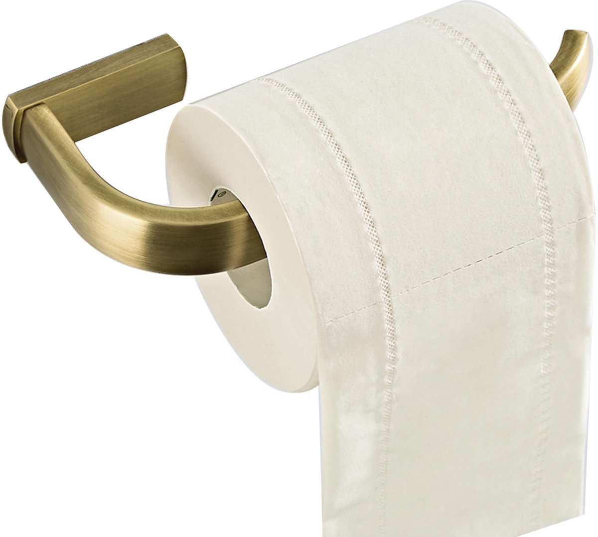 Flybath Toiletpapierhouder Antiek Messing - Wandmontage, Modern Design