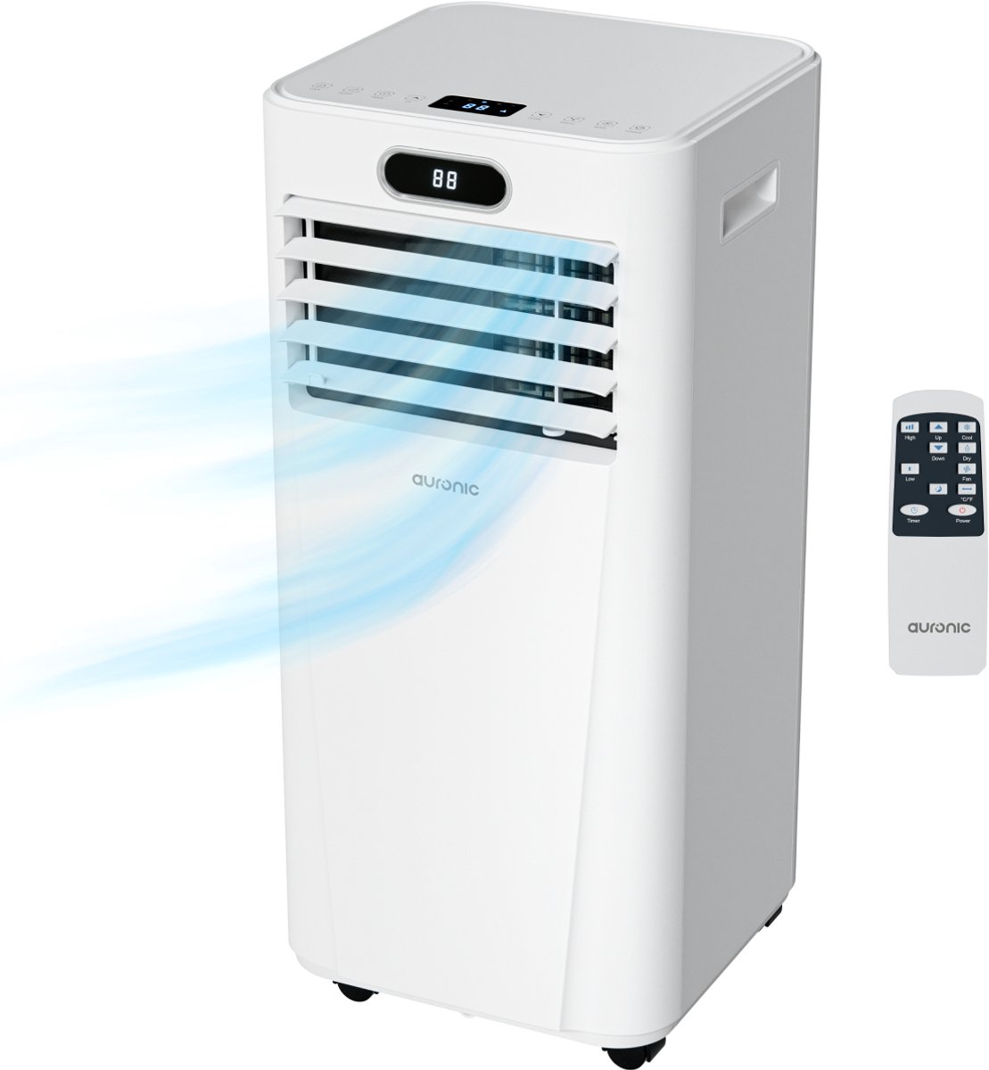 Auronic Mobiele Airco - 7.000 BTU - 3-in-1 - Airconditioning met 2 Raamafdichtingskits - Ventilator - Ontvochtiger - tot 20 m² koelen