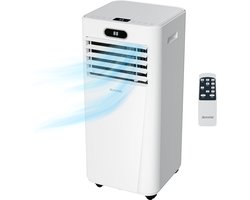 Auronic Mobiele Airco - 7.000 BTU - 3-in-1 - Airconditioning met 2 Raamafdichtingskits - Ventilator - Ontvochtiger - Tot 20m² - Wit