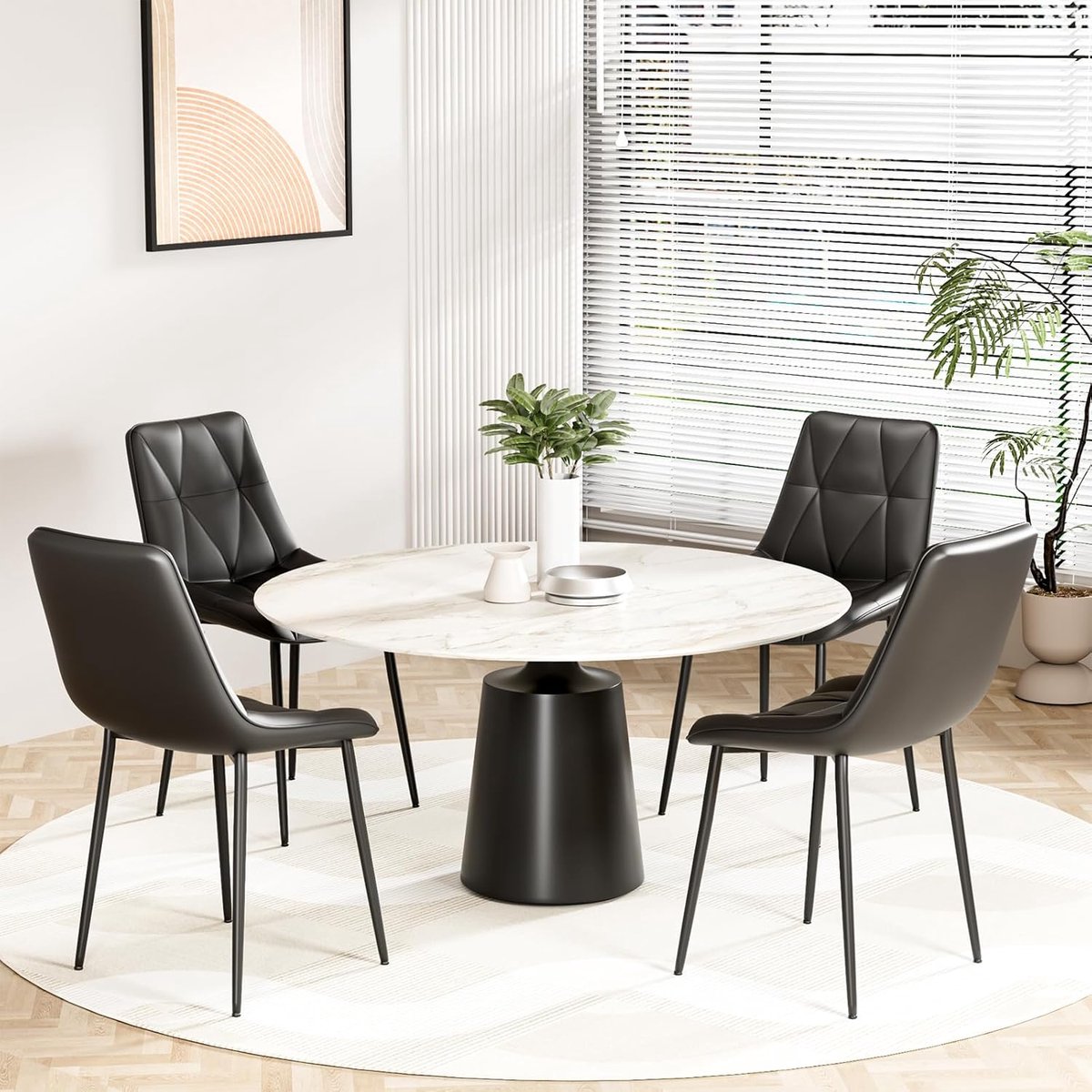 Eetkamerstoelen Set van 2 – Ergonomisch – 81x57x50 cm – Industrohome