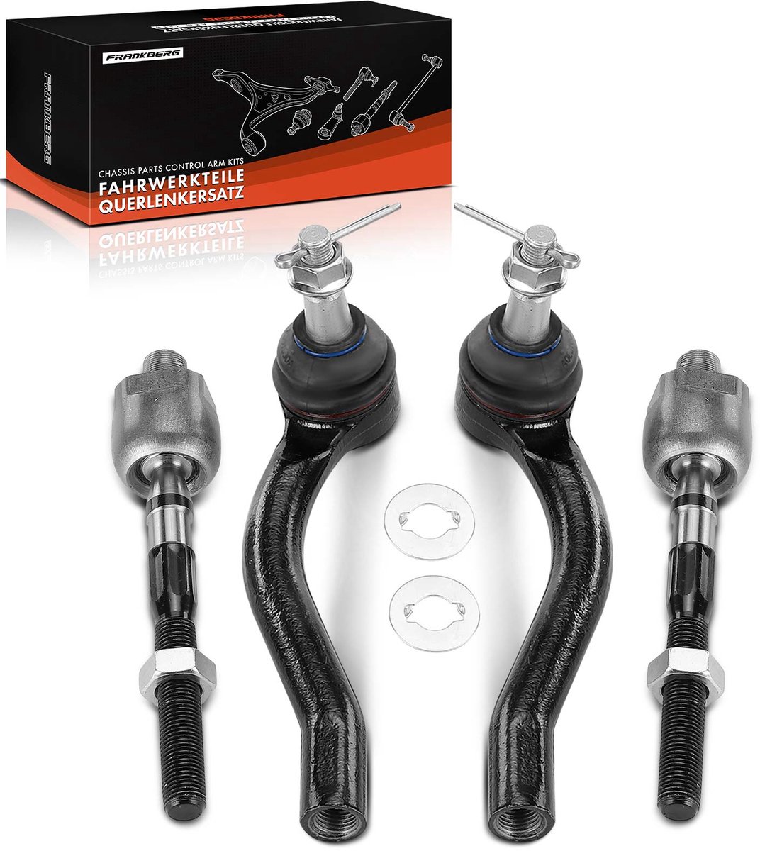 Frankberg 4-delige draagarm set vooras L/R buiten voor Infiniti