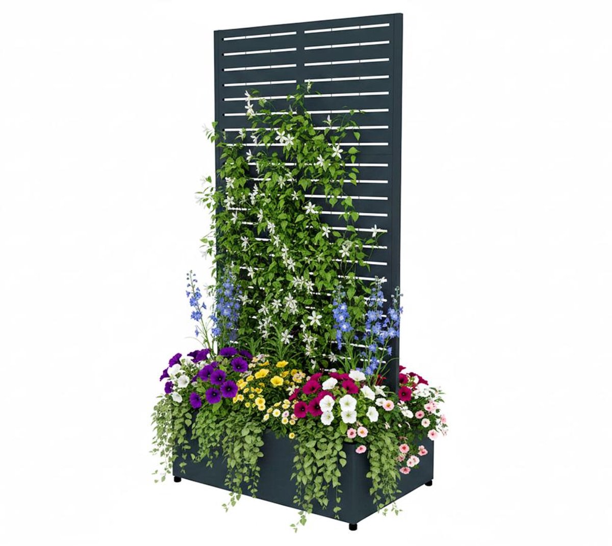 Westmann Dekora 6 Plantenbak met Klimrek 90x60x180 cm - Antraciet
