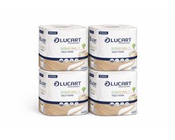 Lucart - Econatural - toiletpapier - 48 rollen - 200 vel per rol - 2 laags - 100% circulair en klimaatneutraal product