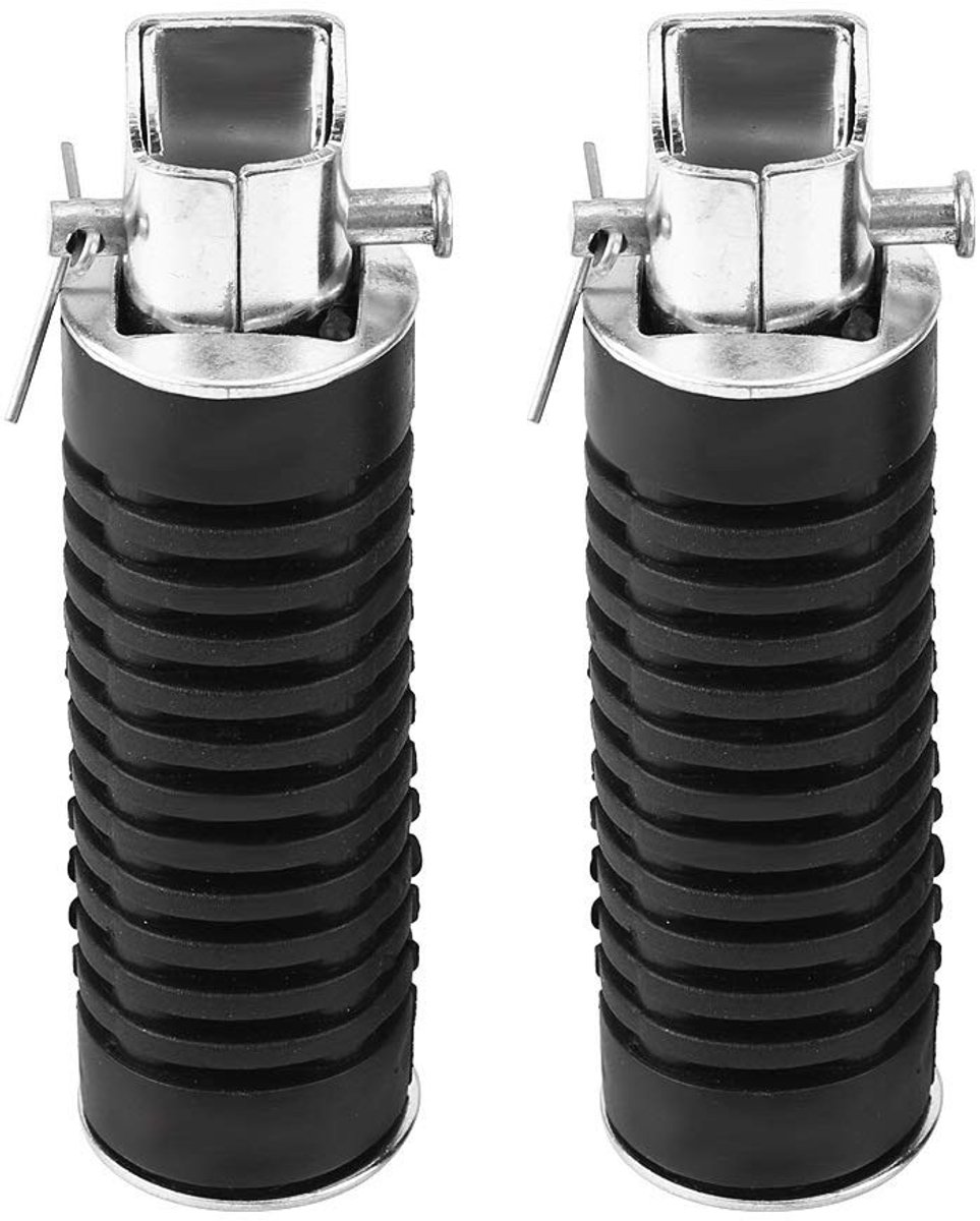 Broco Pair Motorcycle Footrests Pedals For Honda CB100 CB125S CG125 - ShopVlot