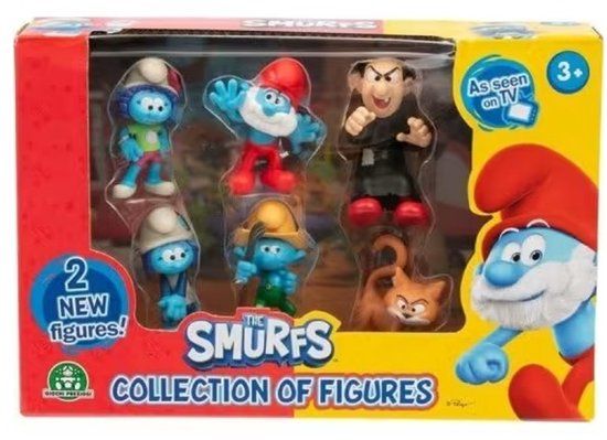 speelset giochi - Set met 6 Smurfen in verpakking - Speelset