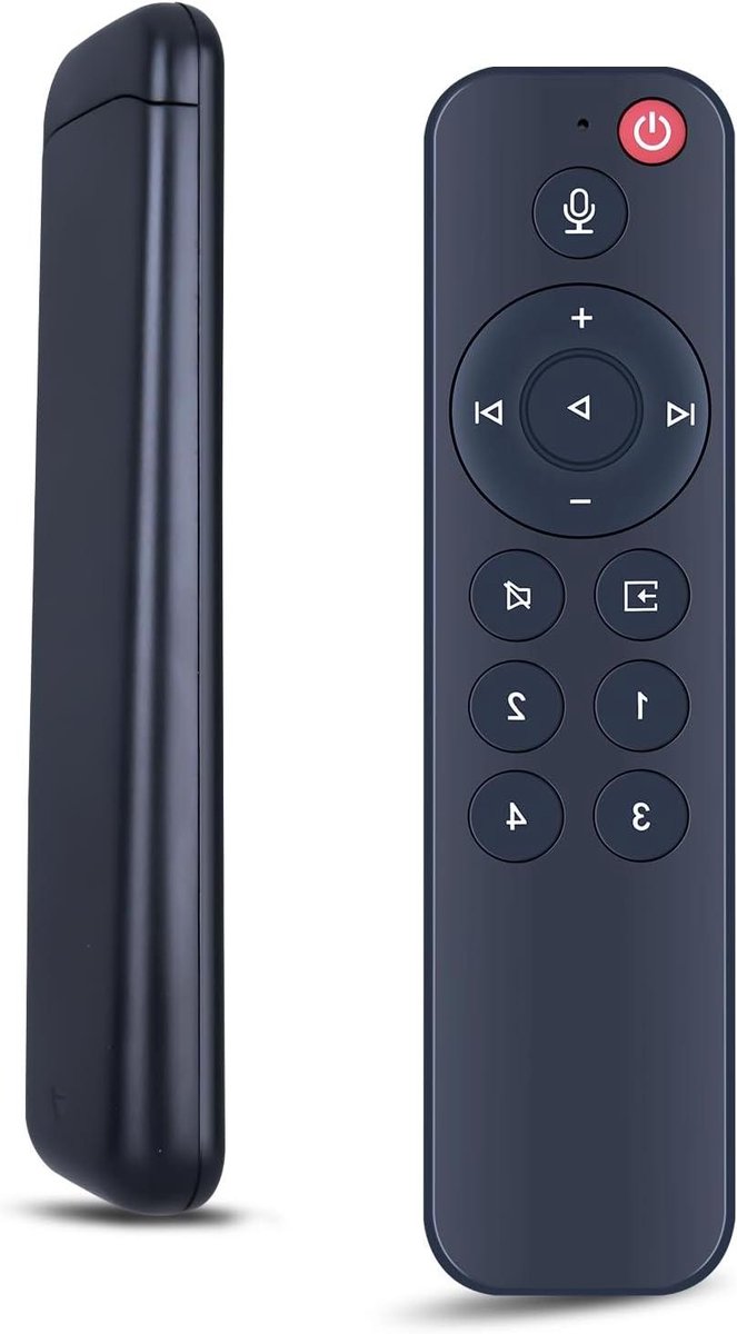 Vervangende Afstandsbediening - Streamer Controller - Muziek Streamen Bediening - Push-to-Talk Functie - 9 x 4 x 2 cm - Zwart