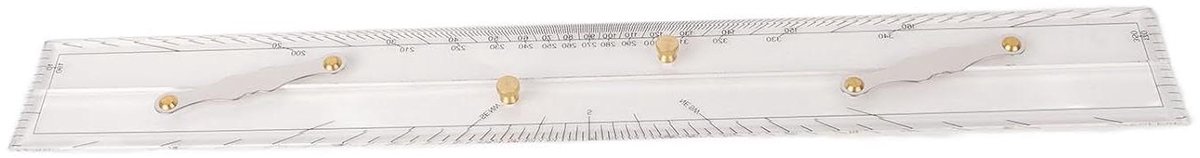 Allecto Premium - Marine Navigatie Parallel Liniaal - Boot Schip Tekening Liniaal - Meetinstrument (600mm)