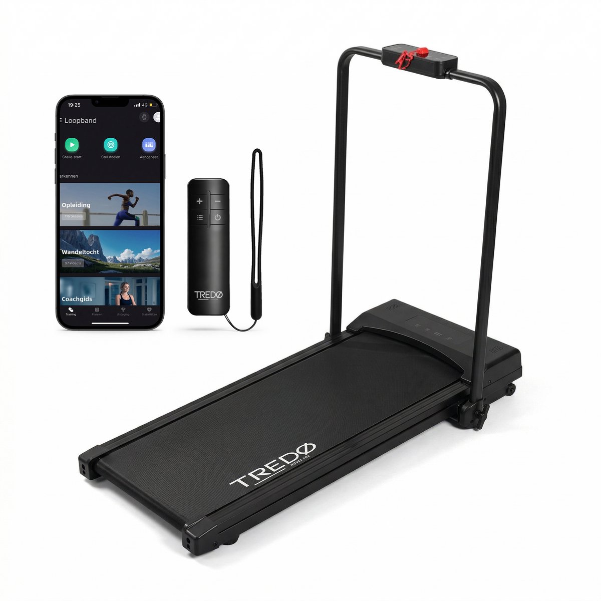 TREDØ Xfold Loopband - Treadmill - 1-12km/u - Inklapbaar