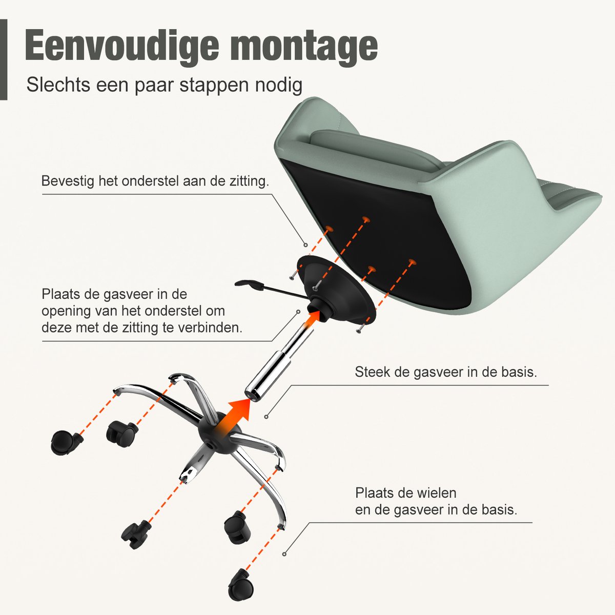 Hiaonyx Ergonomische Bureaustoel thumbnail 4