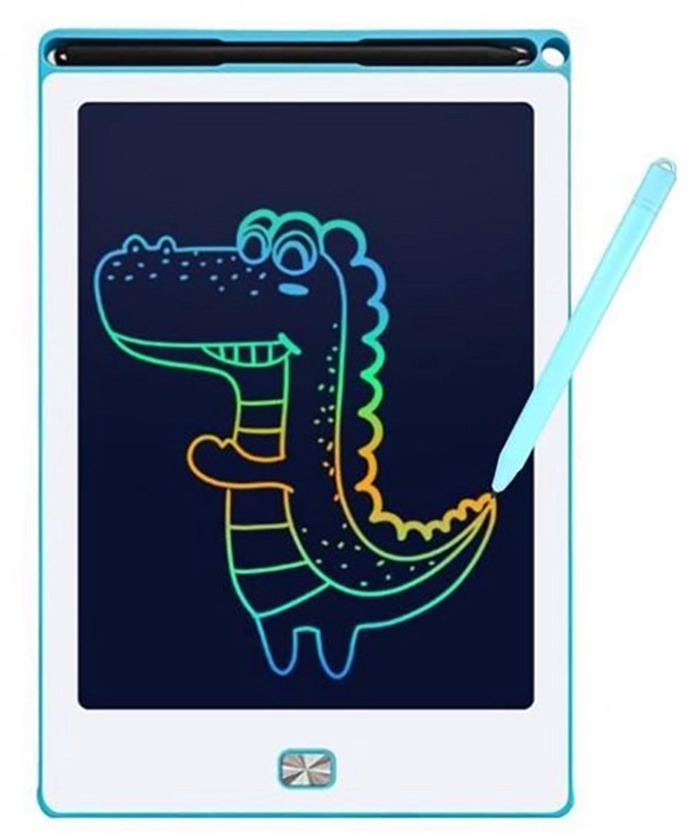 AE Educational - Tekentablet - Uitwisbaar tekenbord voor kinderen - Leren tekenen - Blauw schrijfbord- LCD Wisbord - Educatief speelgoed - Jongen / Meisje - Kinderspeelgoed - 3 jaar / 4 jaar / 5 jaar / 6 jaar / 7 jaar / 8 jaar