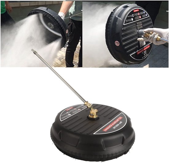 Dailygoods - 15 Inch Hogedrukreiniger Oppervlaktereiniger, 4000 Psi Universele Oppervlaktereiniger Opzetstuk Hogedrukreiniger Accessoires met Drijfstang 1/4 Inch Snelkoppeling van Dailygoods — afbeelding 2