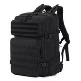 Rugzak Dames & Heren voor Fitness & CrossFit – Backpack - Sporttas - Militaire Army Bag - Sport Tas – 45 Liter - Zwart