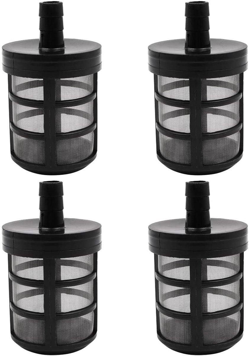 Allecto - 4-delige buisfilters - Aanzuigfilter - Verleng de levensduur van je waterpomp - Geschikt voor drukreiniger - Tuin en landbouw - Schoon wa...