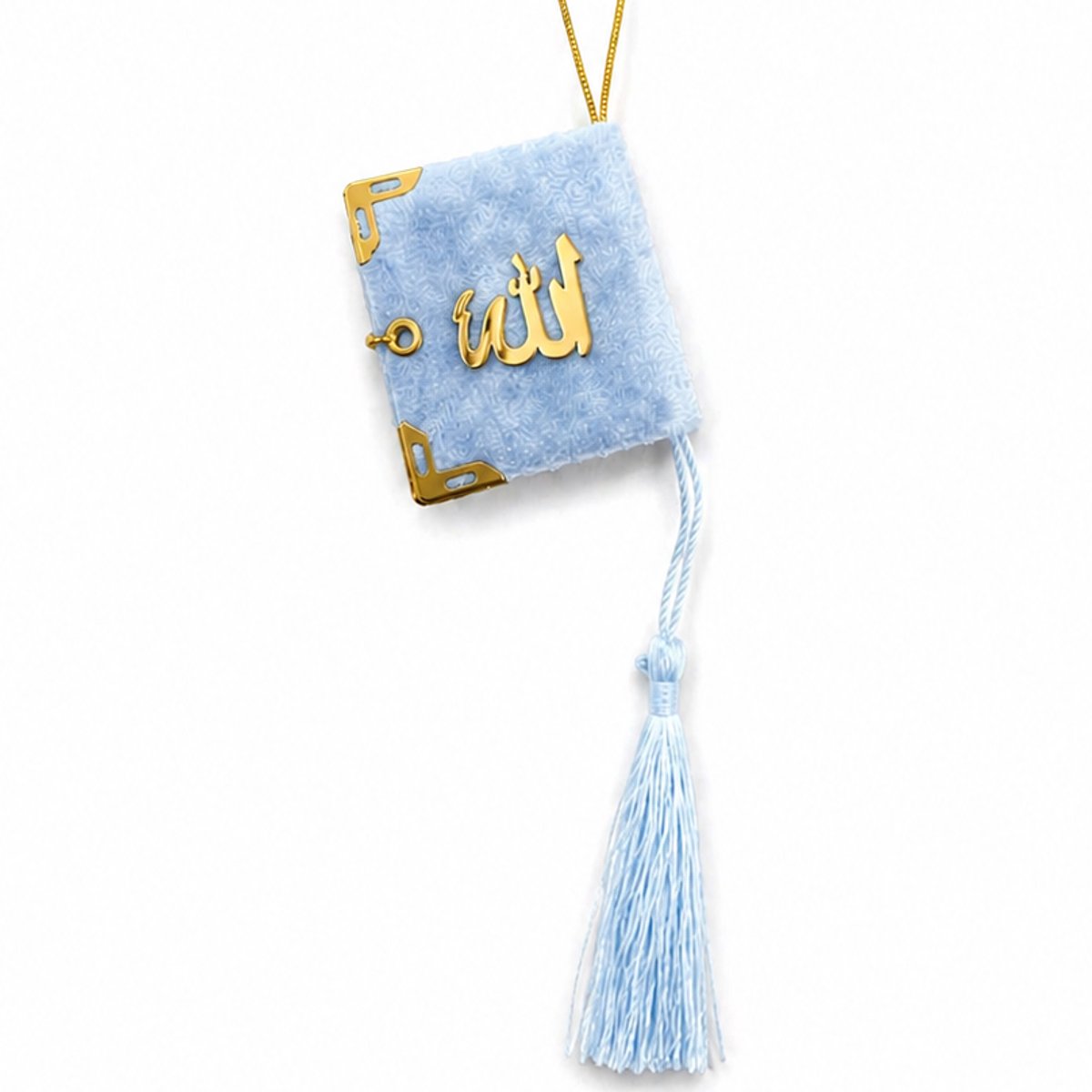 Baraka Treasures Autohanger - Koran Hanger - Decoratie Hanger - Auto Hanger - Autospiegelhanger - Auto accessoire - Islamitisch Cadeau - Lichtblauw